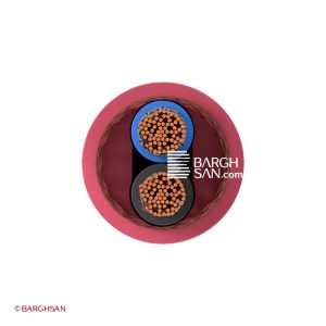 کابل ضد حریق 2*2.5 افشارنژاد خراسان از زاویه روبرو