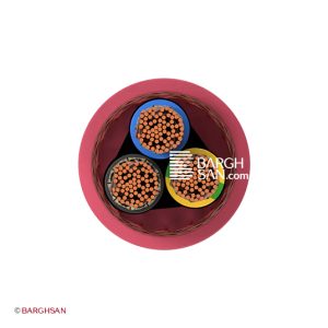 کابل ضد حریق 3*2.5 افشارنژاد خراسان از زاویه روبرو