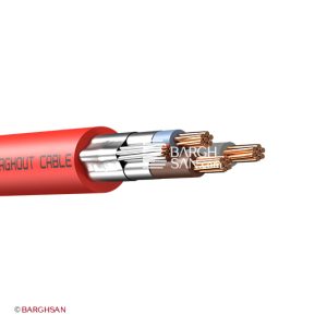 کابل مقاوم در برابر آتش نیمه افشان 3 در 1.5 به علاوه 1.5 یاقوت