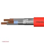 کابل مقاوم در برابر آتش نیمه افشان 3 در 1.5 به علاوه 1.5 یاقوت زاویه کنار