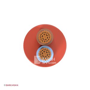 کابل مقاوم در برابر حرارت 2 در 1.5 یاقوت زاویه رو به رو