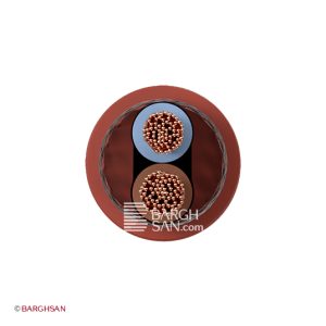 کابل مقاوم در برابر حرارت افشان شیلددار 2 در 1.5 یاقوت زاویه رو به رو