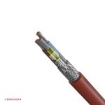 کابل مقاوم در برابر حرارت افشان شیلددار 3 در 1.5 یاقوت زاویه کناری