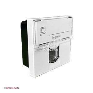 کیستون شبکه پهن Cat6 FTP لگراند با کد 076565 از زاویه سه بعدی