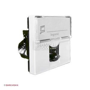 کیستون شبکه پهن Cat6 SFTP لگراند با کد 076566 از زاویه سه بعدی