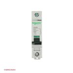 کلید مینیاتوری تک پل 10 آمپر کلاس B اشنایدر زاویه رو به رو