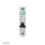 کلید مینیاتوری تک پل 16 آمپر کلاس B اشنایدر زاویه رو به رو