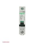 کلید مینیاتوری تک پل 6 آمپر کلاس B اشنایدر زاویه رو به رو