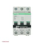 کلید مینیاتوری 3 پل 2 آمپر اشنایدر سری multi9 زاویه رو به رو