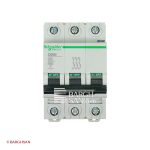 کلید مینیاتوری 3 پل 32 آمپر اشنایدر سری multi9 زاویه رو به رو