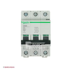 کلید مینیاتوری 3 پل 2 آمپر اشنایدر سری multi9 زاویه رو به رو