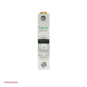 فیوز مینیاتوری تک پل 16 آمپر کلاس B اشنایدر سری Acti9