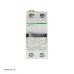 فیوز مینیاتوری 2 پل 4 آمپر کلاس C اشنایدر سری Acti9 زاویه رو به رو