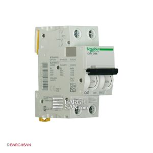 فیوز مینیاتوری 2 پل 63 آمپر کلاس C سری Acti9 اشنایدر