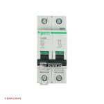 کلید مینیاتوری دو پل 10 آمپر کلاس C سری Multi9 از زاویه رو به رو