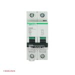 کلید مینیاتوری دو پل 16 آمپر کلاس C سری Multi9 از زاویه رو به رو