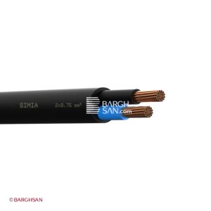 کابل افشان دو رشته 0.75 سیمیا