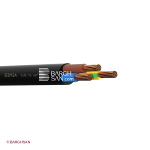 کابل افشان سه رشته 0.75 سیمیا