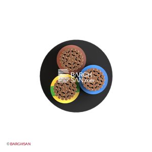 کابل افشان سه رشته 1 سیمیا از زاویه رو به رو