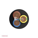 کابل افشان سه رشته 2.5 سیمیا از زاویه رو به رو