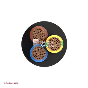 کابل افشان سه رشته 2.5 سیمیا از زاویه رو به رو