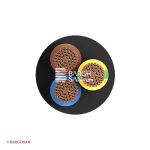 کابل افشان سه رشته 4 سیمیا از زاویه رو به رو