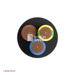 کابل افشان سه رشته 6 سیمیا از زاویه رو به رو