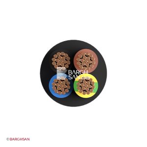 کابل افشان چهار رشته 0.5 سیمیا از زاویه رو به رو