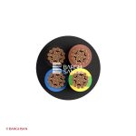 کابل افشان چهار رشته 0.75 سیمیا از زاویه رو به رو