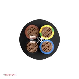 کابل افشان چهار رشته 2.5 سیمیا از زاویه رو به رو