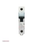 کلید مینیاتوری تک پل 20 آمپر کلاس B لگراند زاویه رو به رو