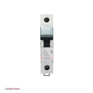کلید مینیاتوری تک پل 32 آمپر کلاس C لگراند زاویه رو به رو