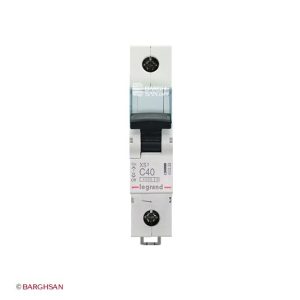 کلید مینیاتوری تک پل 40 آمپر کلاس C لگراند زاویه رو به رو