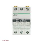 فیوز مینیاتوری 3 پل 25 آمپر کلاس C سری Acti9 اشنایدر از زاویه رو به رو