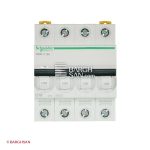 فیوز مینیاتوری 4 پل 16آمپر کلاس C سری acti9 اشنایدر زاویه رو به رو