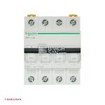 فیوز مینیاتوری 4 پل 32 آمپر کلاس C سری acti9 اشنایدر زاویه رو به رو