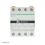 فیوز مینیاتوری 4 پل 40 آمپر کلاس C سری acti9 اشنایدر زاویه رو به رو