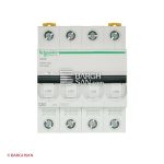 فیوز مینیاتوری 4 پل 63 آمپر کلاس C سری acti9 اشنایدر زاویه رو به رو