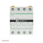 فیوز مینیاتوری 4 پل 6 آمپر کلاس C سری acti9 اشنایدر زاویه رو به رو