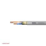 کابل تلفن دو زوج 0.5 سیمیا از زاویه کناری