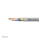 کابل تلفن دو زوج 0.6 سیمیا از زاویه کناری