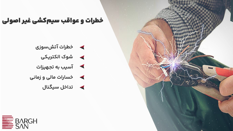 خطرات و عواقب سیم کشی غیر اصولی