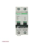 فیوز مینیاتوری دو پل 25 آمپر کلاس B اشنایدر سری multi9 زاویه رو به رو