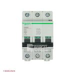 فیوز مینیاتوری سه پل 10 آمپر کلاس c اشنایدر سری multi9 زاویه رو به رو