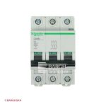 فیوز مینیاتوری سه پل 4 آمپر کلاس c اشنایدر سری multi9 زاویه رو به رو