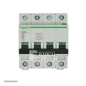 فیوز مینیاتوری سه پل 16 آمپر کلاس c اشنایدر سری multi9 زاویه رو به رو