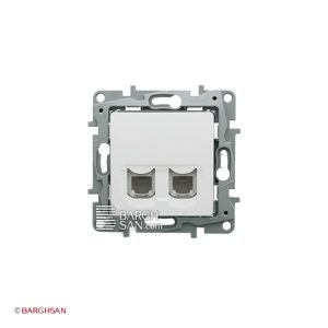 پریز شبکه دو پورت سالبی لگراند از نمای جلو