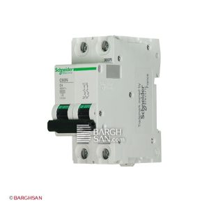 فیوز مینیاتوری دو پل 4 آمپر کلاس c اشنایدر سری multi9