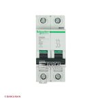 فیوز مینیاتوری دو پل 4 آمپر کلاس c اشنایدر سری multi9 زاویه رو به رو