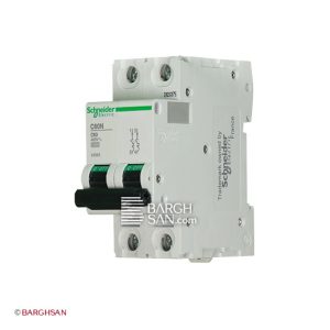 فیوز مینیاتوری دو پل 63 آمپر کلاس c اشنایدر سری multi9